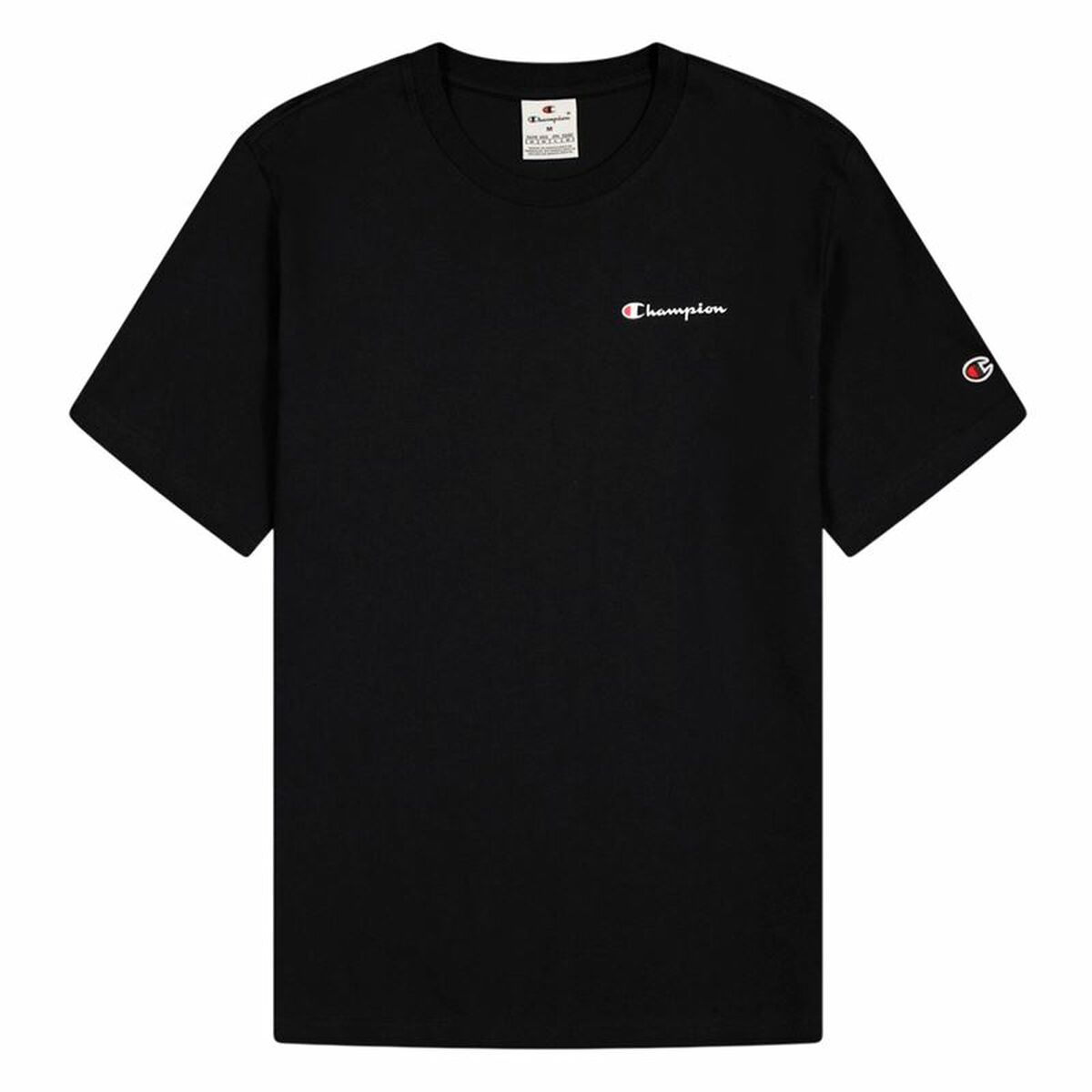 Men’s Short Sleeve T-Shirt Champion Champion Crewneck Black