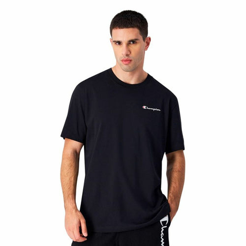 Men’s Short Sleeve T-Shirt Champion Champion Crewneck Black